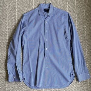 Polo Ralph Lauren Men’s Slim Fit Shirt 15 1/2 LIKE NEW Blue White Striped